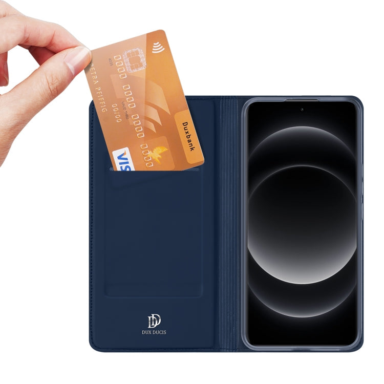 For Xiaomi 14 Ultra DUX DUCIS Skin Pro Series Flip Leather Phone Case(Blue)