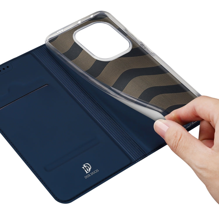 For Xiaomi Poco F6 5G / Redmi Turbo 3 DUX DUCIS Skin Pro Series Flip Leather Phone Case(Blue)