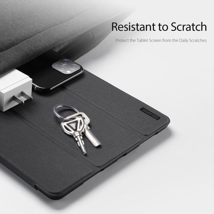 For Samsung Galaxy Tab S10 Ultra DUX DUCIS Domo Series Magnetic Flip Leather Tablet Case(Black)