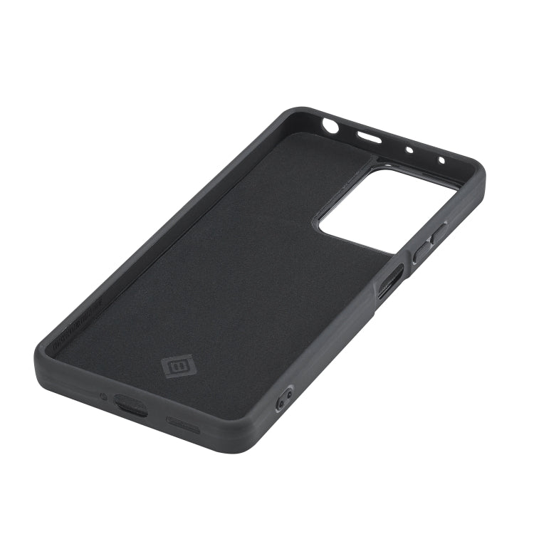 For Xiaomi Redmi Note 13 5G LC.IMEEKE 3 in 1 Carbon Fiber Texture Shockproof Phone Case(Black)