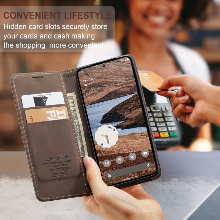 For Google Pixel 10 Pro XL / 9 Pro XL CaseMe 013 Multifunctional Horizontal Flip Leather Phone Case(Coffee)