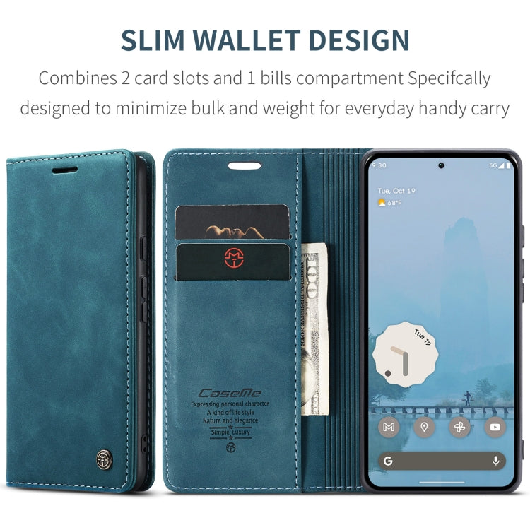 For Google Pixel 10 Pro XL / 9 Pro XL CaseMe 013 Multifunctional Horizontal Flip Leather Phone Case(Blue)