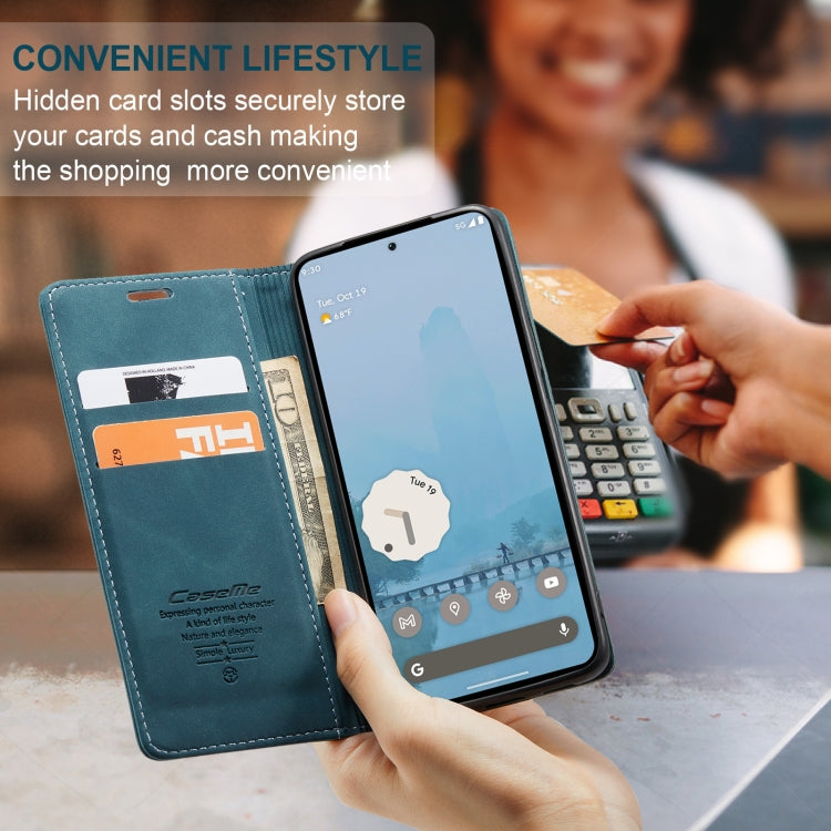 For Google Pixel 10 Pro XL / 9 Pro XL CaseMe 013 Multifunctional Horizontal Flip Leather Phone Case(Blue)