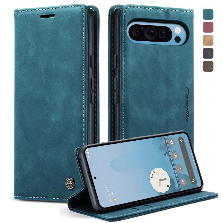 For Google Pixel 10 Pro XL / 9 Pro XL CaseMe 013 Multifunctional Horizontal Flip Leather Phone Case(Blue)