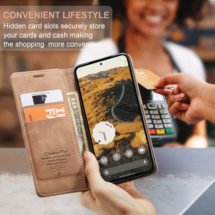 For Google Pixel 10 Pro XL / 9 Pro XL CaseMe 013 Multifunctional Horizontal Flip Leather Phone Case(Brown)