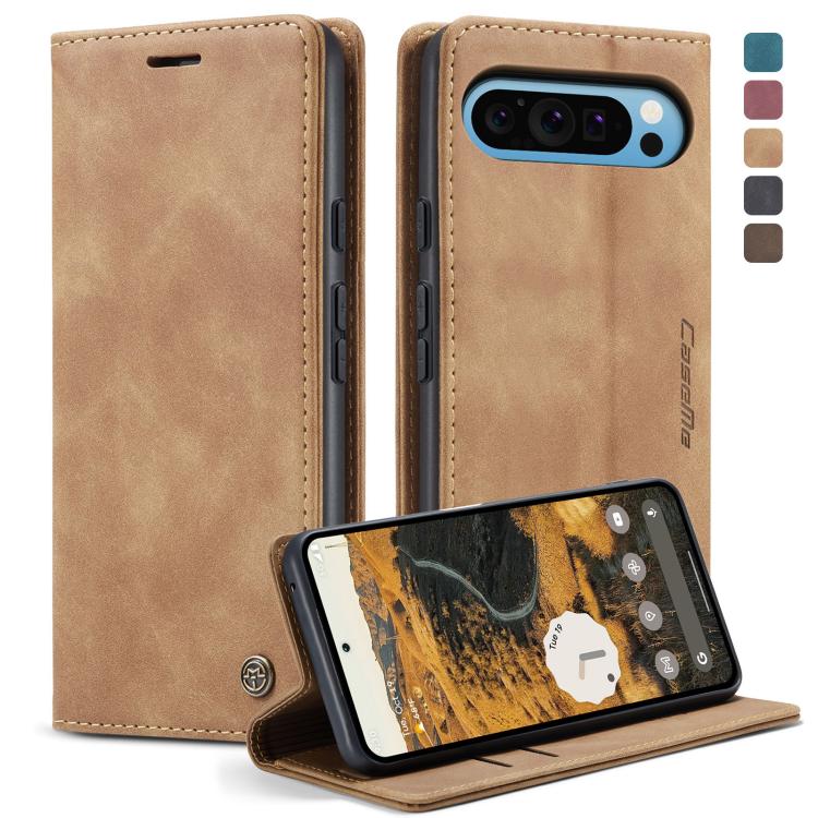 For Google Pixel 10 Pro XL / 9 Pro XL CaseMe 013 Multifunctional Horizontal Flip Leather Phone Case(Brown)