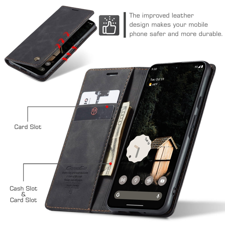 For Google Pixel 10 Pro XL / 9 Pro XL CaseMe 013 Multifunctional Horizontal Flip Leather Phone Case(Black)