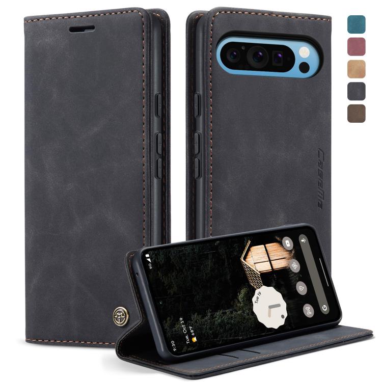 For Google Pixel 10 Pro XL / 9 Pro XL CaseMe 013 Multifunctional Horizontal Flip Leather Phone Case(Black)