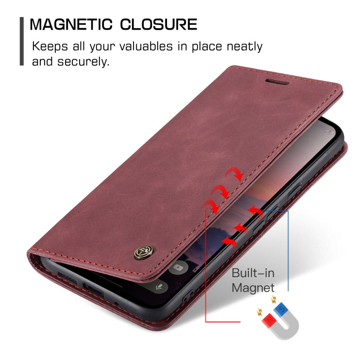 For Google Pixel 10 / 10 Pro / 9 CaseMe 013 Multifunctional Horizontal Flip Leather Phone Case(Wine Red)
