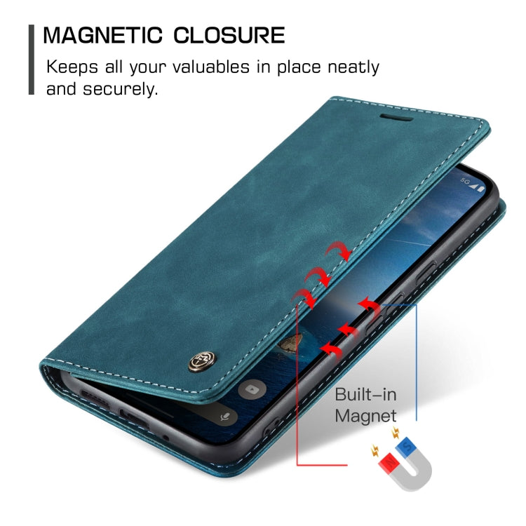 For Google Pixel 10 / 10 Pro / 9 CaseMe 013 Multifunctional Horizontal Flip Leather Phone Case(Blue)