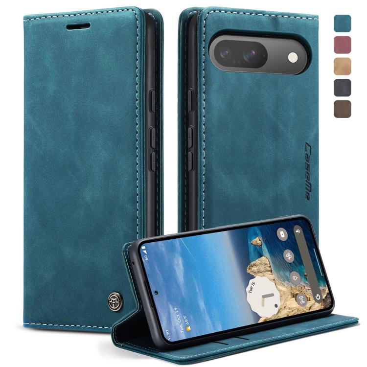 For Google Pixel 10 / 10 Pro / 9 CaseMe 013 Multifunctional Horizontal Flip Leather Phone Case(Blue)
