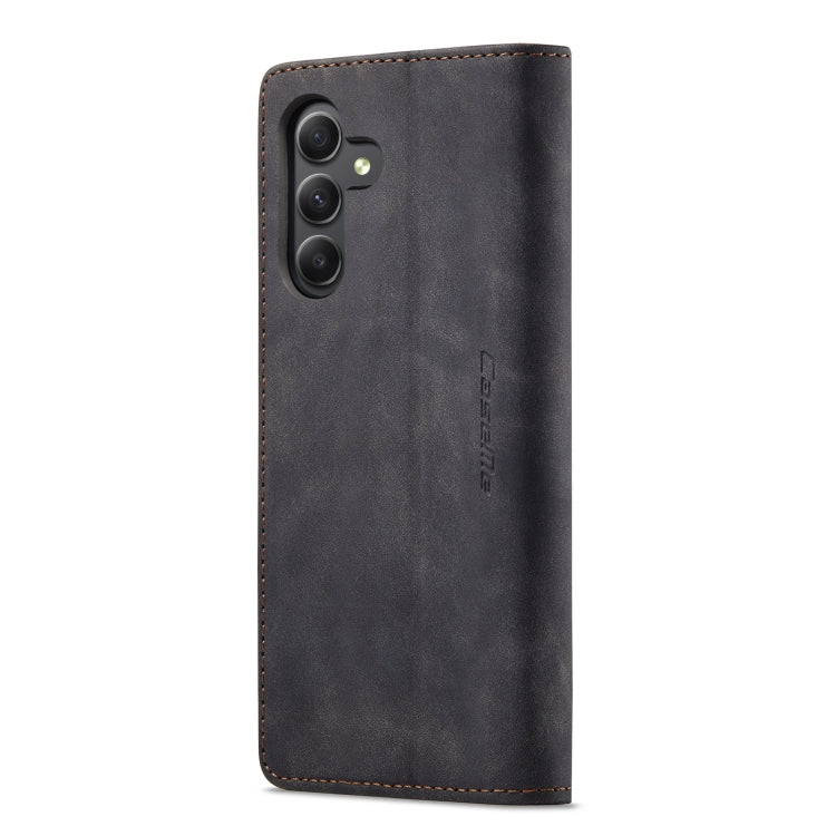 For Samsung Galaxy A15 5G CaseMe 013 Multifunctional Horizontal Flip Leather Phone Case(Black)