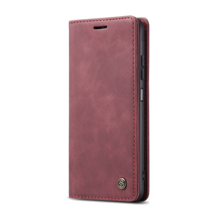 For Samsung Galaxy A05s CaseMe 013 Multifunctional Horizontal Flip Leather Phone Case(Wine Red)