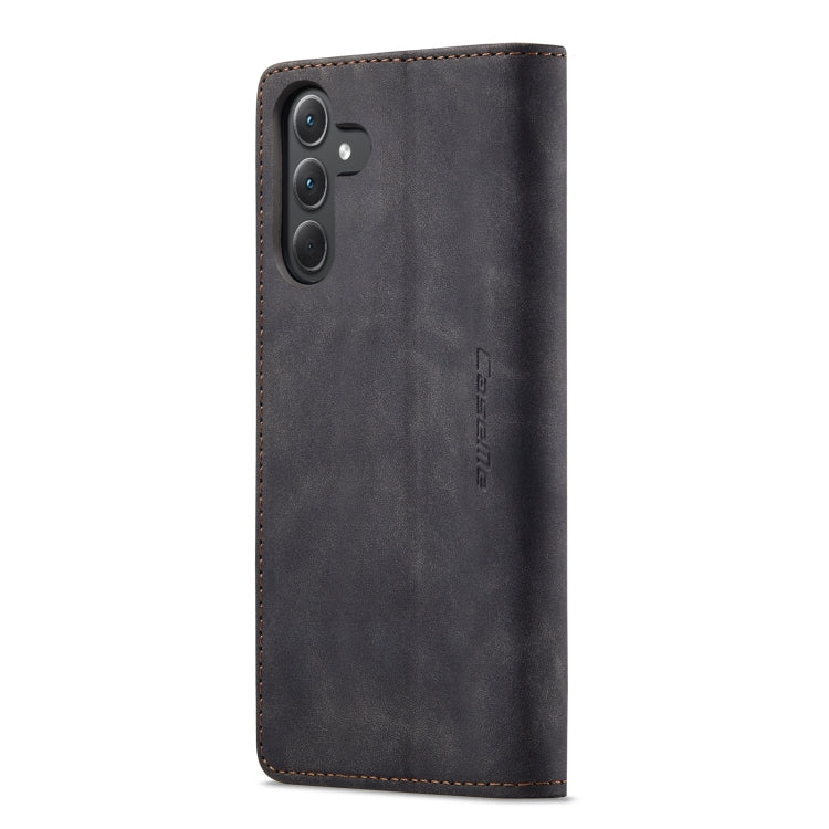 For Samsung Galaxy A35 5G CaseMe 013 Multifunctional Horizontal Flip Leather Phone Case(Black)
