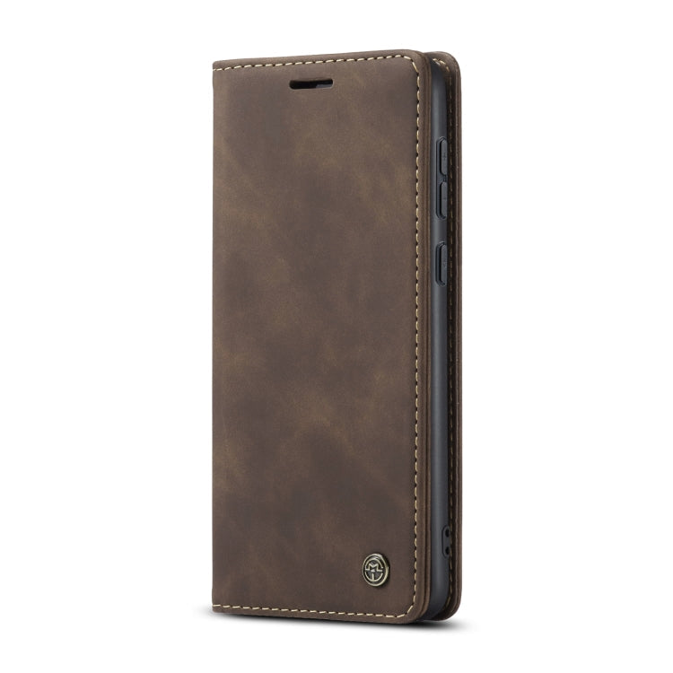 For Samsung Galaxy A55 5G CaseMe 013 Multifunctional Horizontal Flip Leather Phone Case(Coffee)