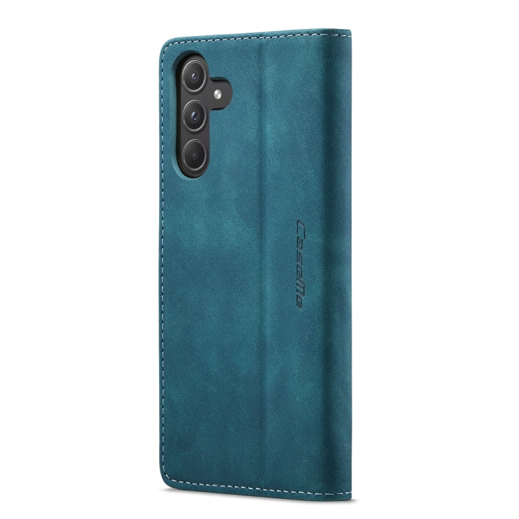 For Samsung Galaxy A55 5G CaseMe 013 Multifunctional Horizontal Flip Leather Phone Case(Blue)