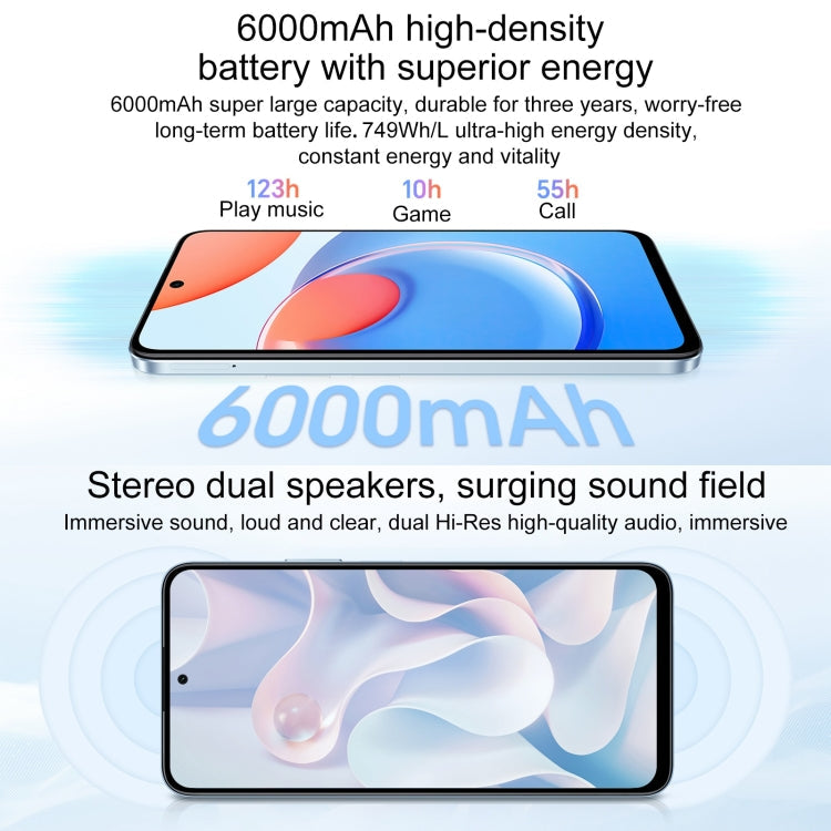 Honor Play8T, 12GB+256GB,  6.8 inch MagicOS 7.2 Dimensity 6080 Octa Core up to 2.4GHz, Network: 5G, OTG, Not Support Google Play(Green)