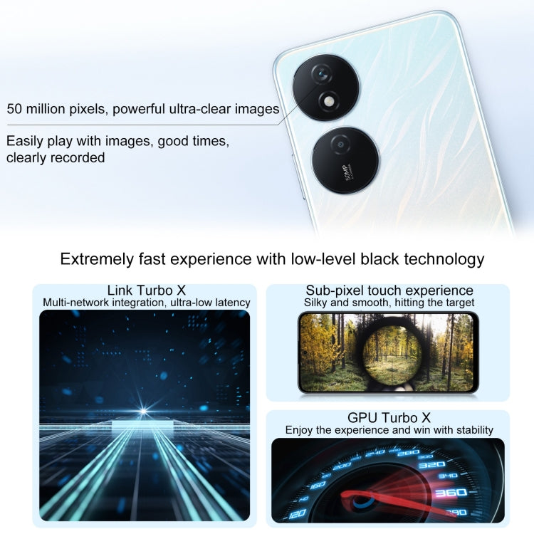 Honor Play8T, 12GB+256GB,  6.8 inch MagicOS 7.2 Dimensity 6080 Octa Core up to 2.4GHz, Network: 5G, OTG, Not Support Google Play(Green)