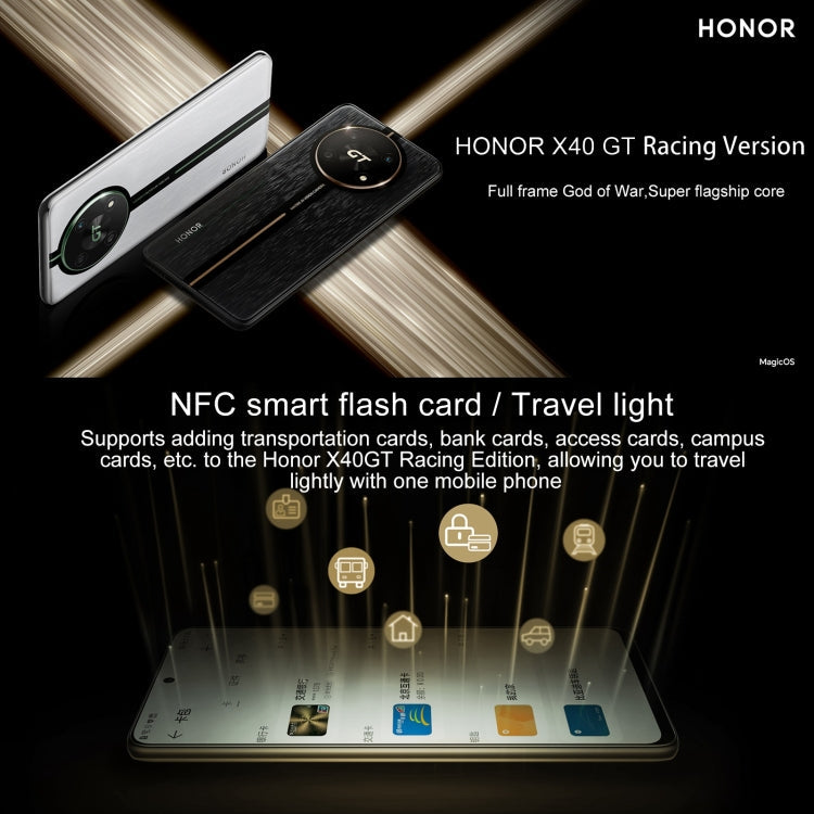 Honor X40 GT Racing, 12GB+512GB , 6.81 inch Magic OS 7.0 Snapdragon 888 Octa Core up to 2.84GHz, Network: 5G, OTG, NFC, Not Support Google Play(Magic Night Black)