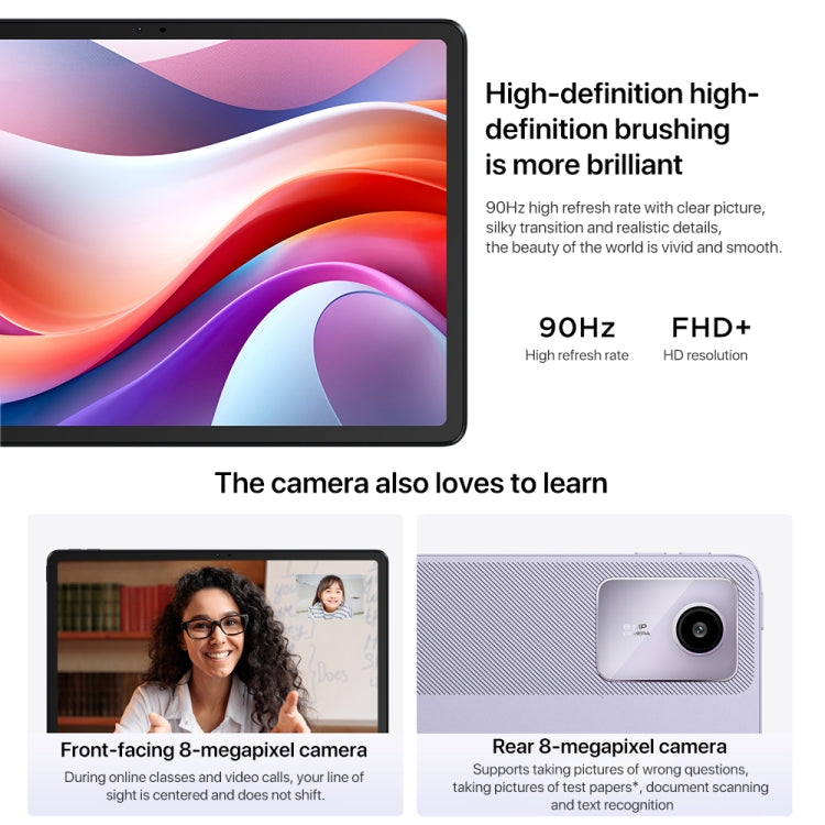 Lenovo Xiaoxin Pad 2024 11 inch WiFi Tablet, 8GB+128GB, Android 13, Qualcomm Snapdragon 685 Octa Core, Support Face Identification(Dark Grey)
