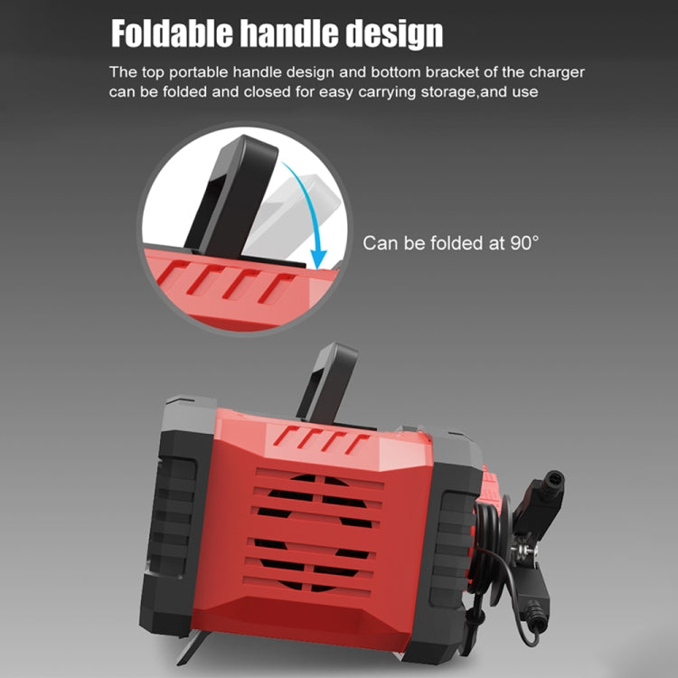 FOXSUR 12V / 24V 20A 300W Portable Motorcycle Car Smart Battery Charger(EU Plug)