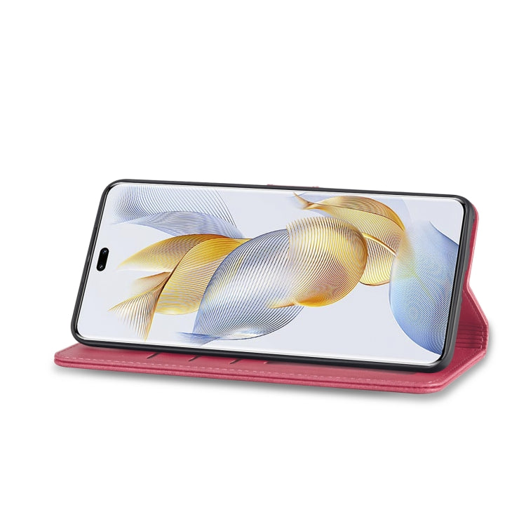 For Honor 90 Pro LC.IMEEKE Calf Texture Leather Phone Case(Red)