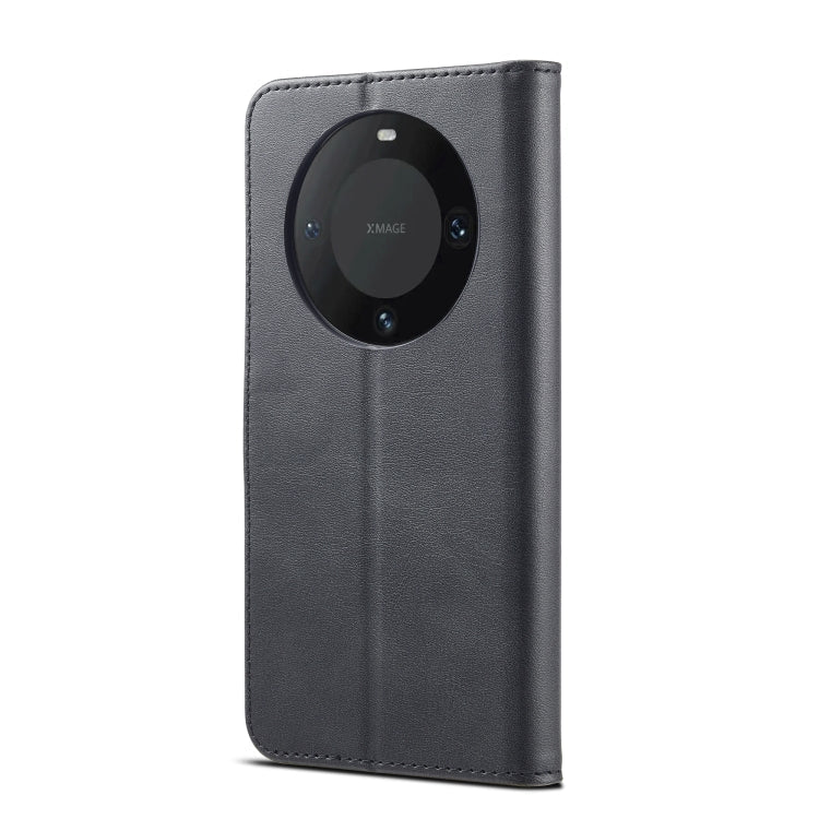 For Honor X50 LC.IMEEKE Calf Texture Leather Phone Case(Grey)