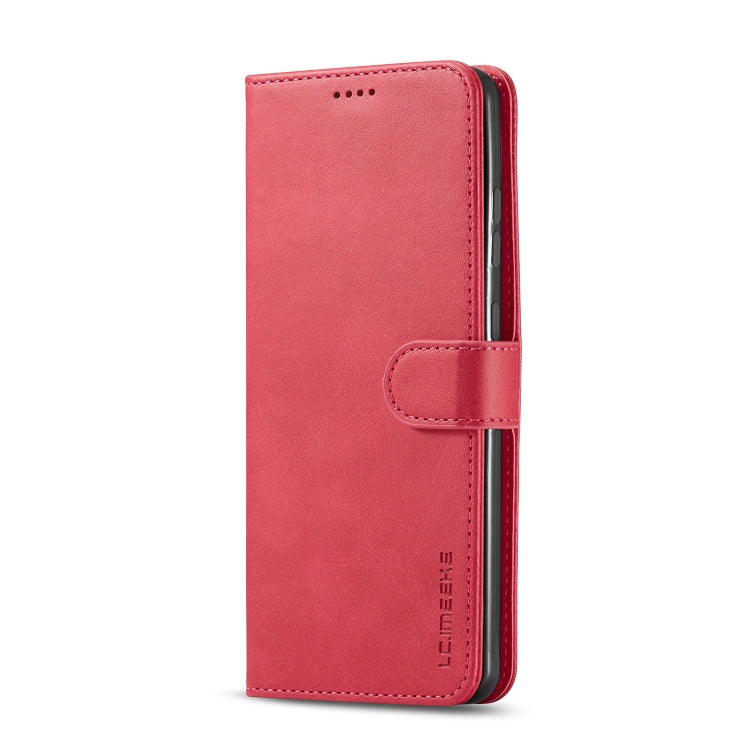 For Honor 200 Lite Global LC.IMEEKE Calf Texture Leather Phone Case(Red)