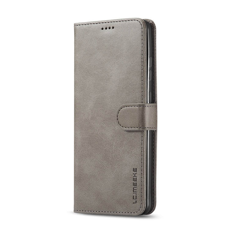 For Honor 200 Lite Global LC.IMEEKE Calf Texture Leather Phone Case(Grey)