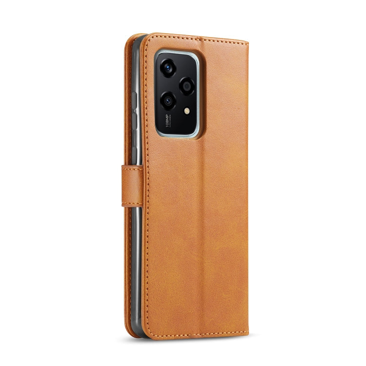 For Honor 200 Lite Global LC.IMEEKE Calf Texture Leather Phone Case(Brown)