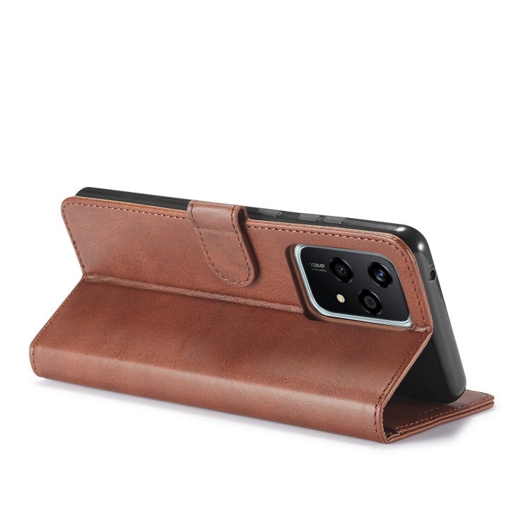 For Honor 200 Lite Global LC.IMEEKE Calf Texture Leather Phone Case(Brown)