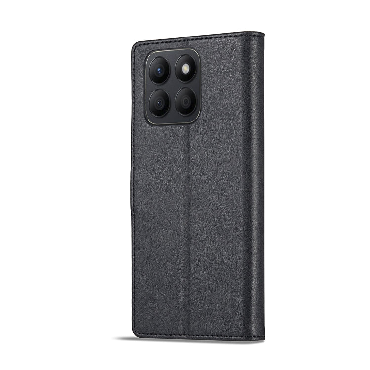For Honor X8b LC.IMEEKE Calf Texture Leather Phone Case(Black)