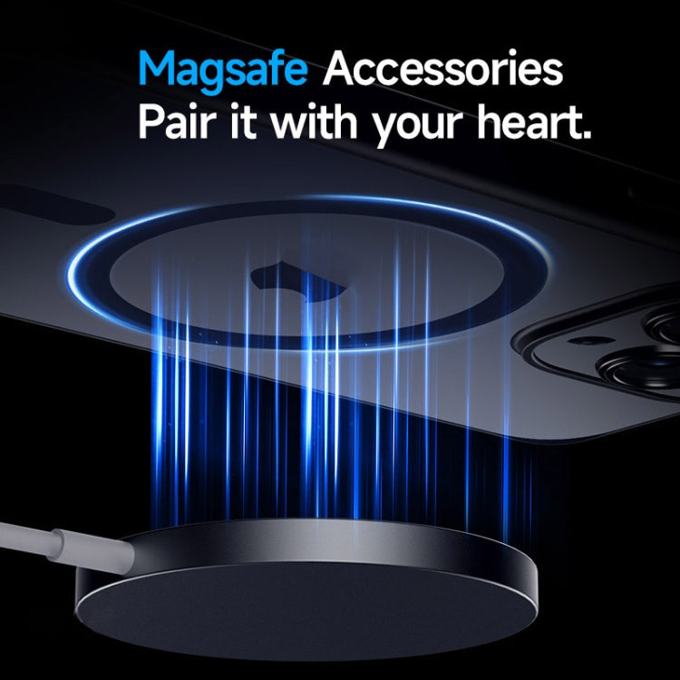 For iPhone 15 Plus SULADA Magsafe Magnetic Matte PC + TPU Phone Case(Dark Purple)
