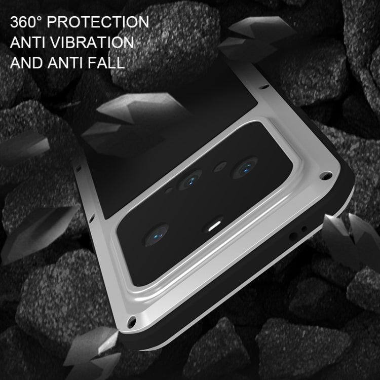 For Huawei Mate 60 Pro / 60 Pro+ LOVE MEI Metal Shockproof Life Waterproof Dustproof Phone Case(White)