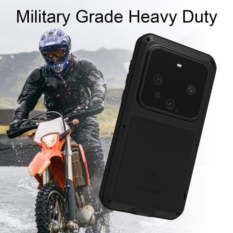 For Huawei Mate 60 LOVE MEI Metal Shockproof Life Waterproof Dustproof Phone Case(Yellow)