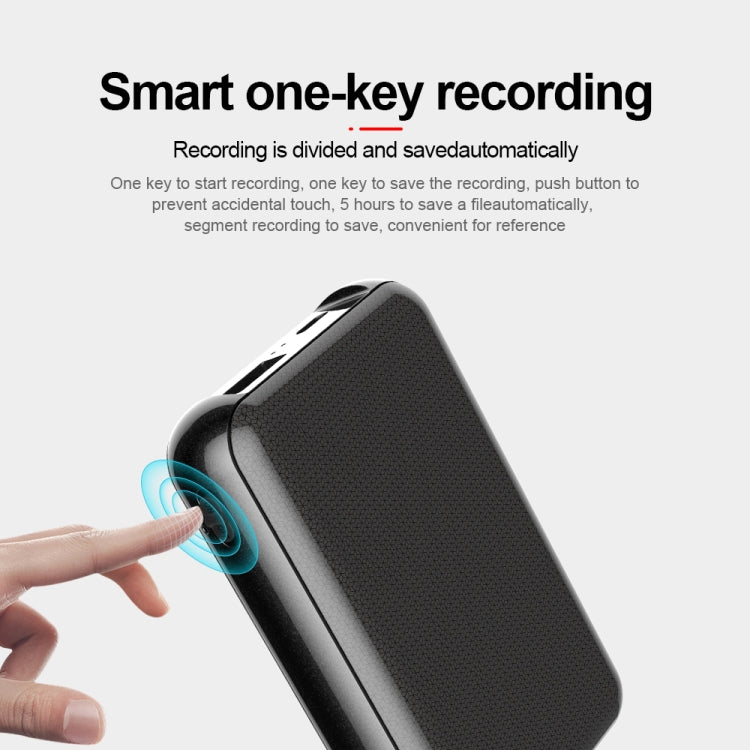 JNN Q75 Magnetic Smart Voice Recorder, Memory:64GB(Black)