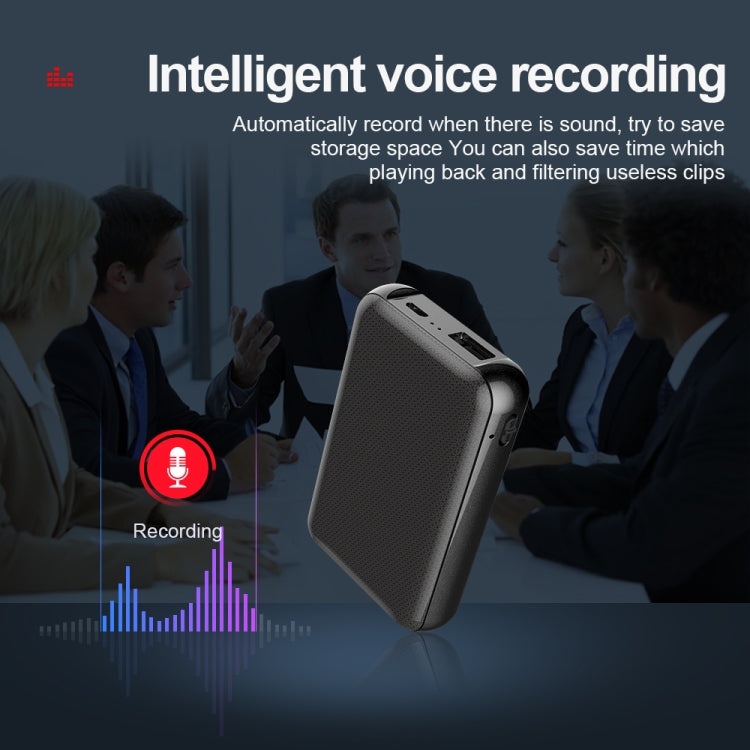 JNN Q75 Magnetic Smart Voice Recorder, Memory:64GB(Black)