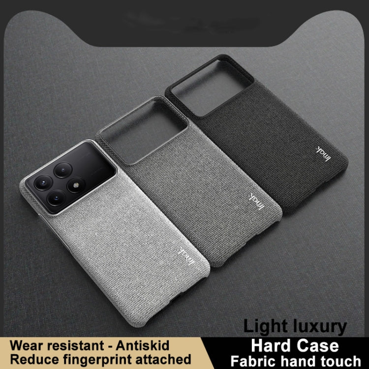 For Xiaomi Redmi K70 5G/K70 Pro 5G imak Ruiyi Series Cloth Texture PU + PC Phone Case(Black)
