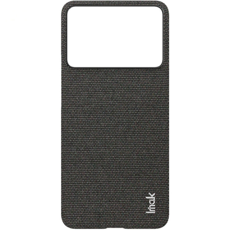 For Xiaomi Poco X6 Pro 5G/Redmi K70E 5G imak Ruiyi Series Cloth Texture PU + PC Phone Case(Black)
