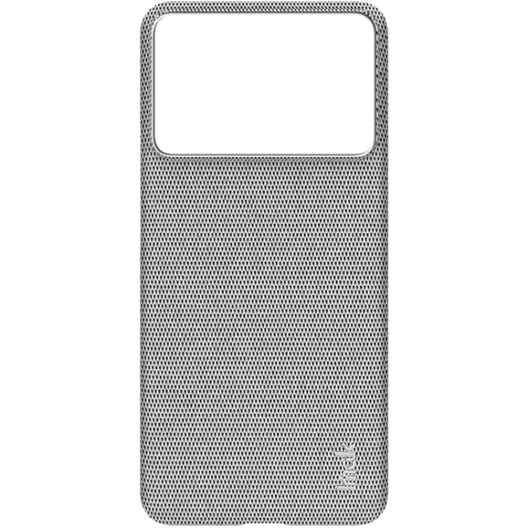 For Xiaomi Poco X6 Pro 5G/Redmi K70E 5G imak Ruiyi Series Cloth Texture PU + PC Phone Case(Light Grey)