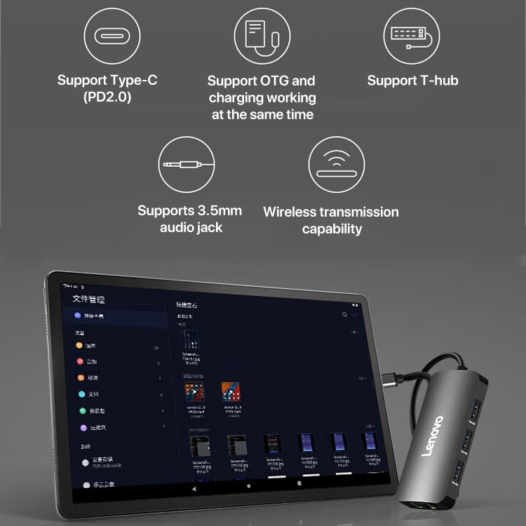 Lenovo K10 Pro 10.6 inch WiFi Tablet, 4GB+128GB, Android 12, MediaTek Helio G80 Octa Core, Support Face Identification(Grey)