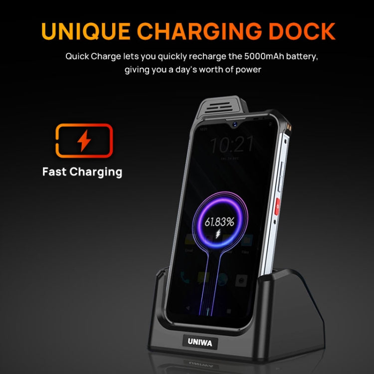UNIWA W888 HD+ Rugged Phone, 4GB+64GB, 6.3 inch Android 11 Mediatek MT6765 Helio P35 Octa Core up to 2.3GHz, NFC, OTG, Network: 4G(Black Orange)