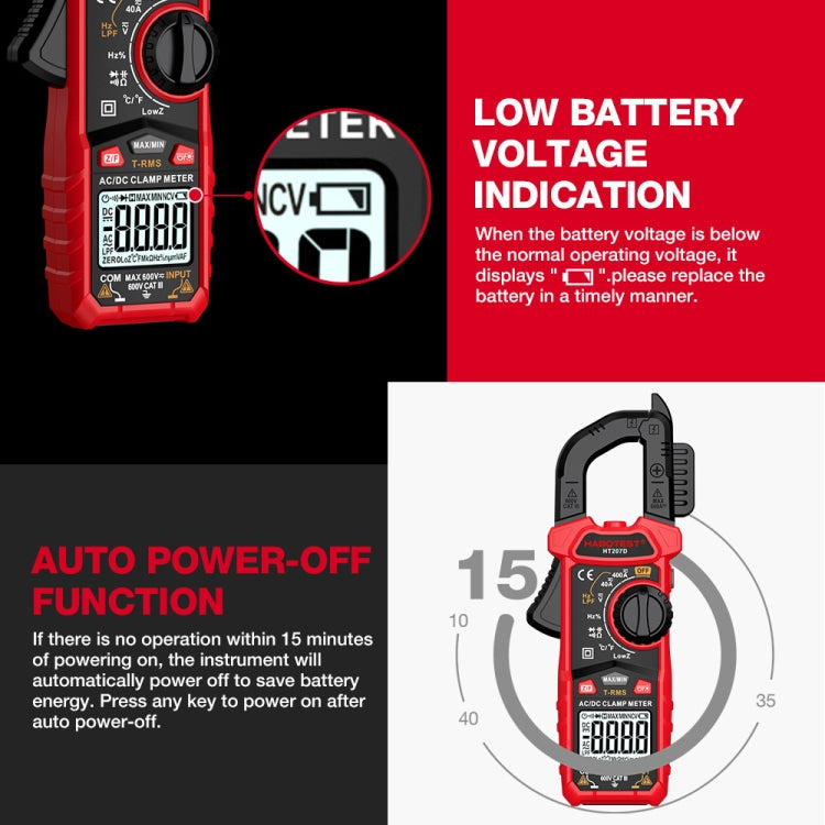 HABOTEST HT207B Multifunctional Digital Clamp Multimeter