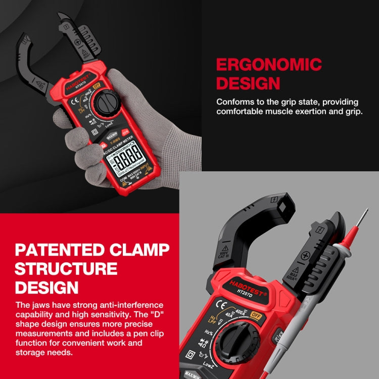 HABOTEST HT207B Multifunctional Digital Clamp Multimeter