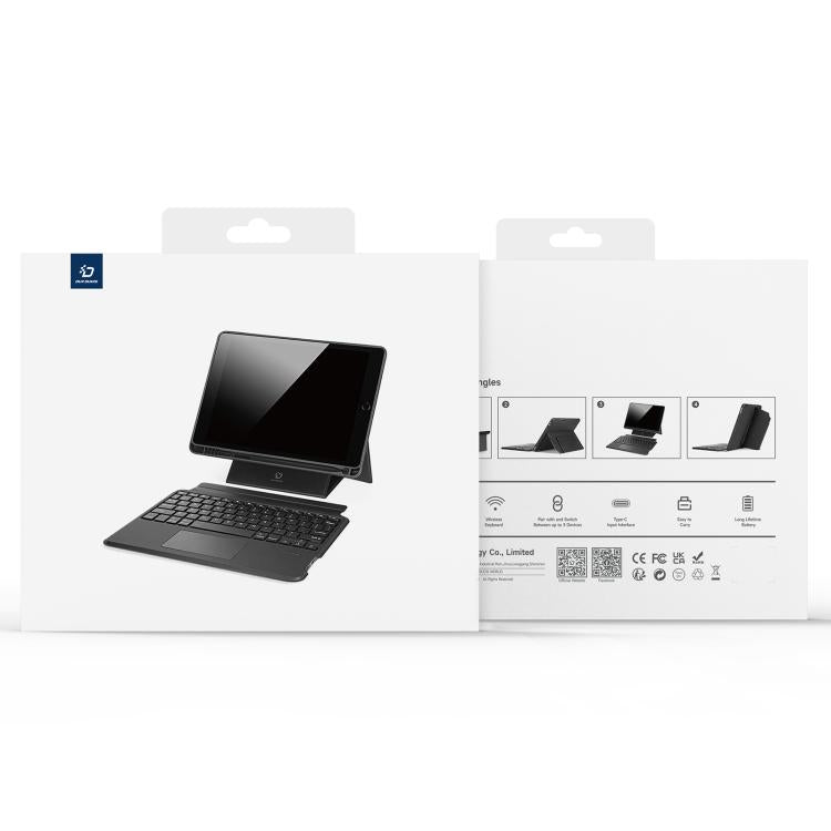 For Xiaomi Pad 5 / 5 Pro DUX DUCIS DK Floating Magnetic Keyboard Leather Tablet Case with Holder(Black)