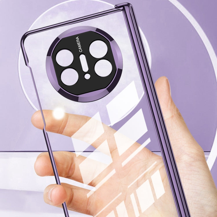 For Huawei Mate X5 GKK Integrated Magnetic Folding Phantom Privacy Phone Case(Purple)