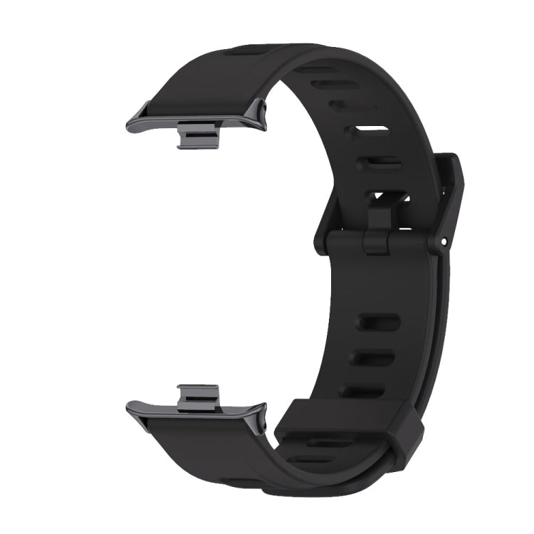 For Redmi Watch 6 / 5 / Xiaomi Band 9 Pro Mijobs Flat Hole Breathable Silicone Watch Band(Black)