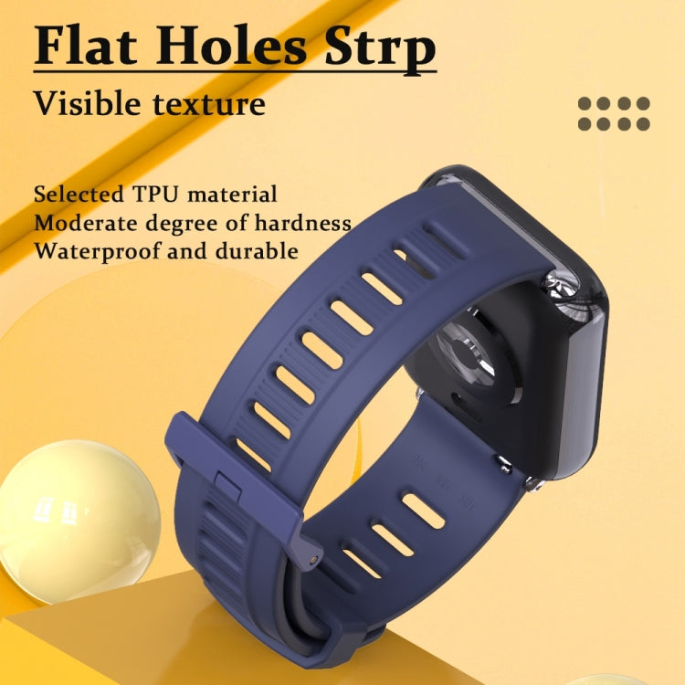For Redmi Watch 6 / 5 / Xiaomi Band 9 Pro Mijobs Flat Hole Breathable Silicone Watch Band(Pink+Silver)