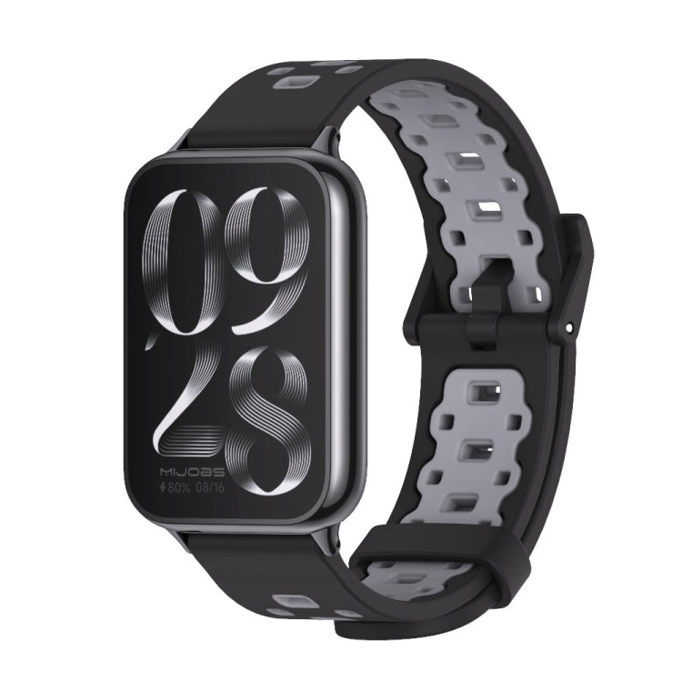Mijobs Square Hole Breathable Silicone Watch Band, For Redmi Watch 6 / 5 / Xiaomi Band 9 Pro