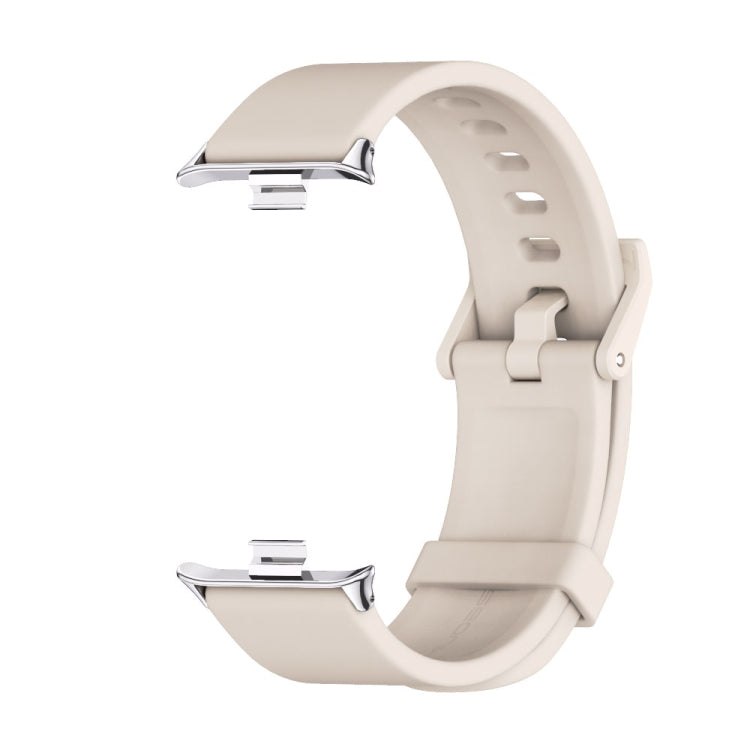 For Redmi Watch 6 / 5 / Xiaomi Band 9 Pro Mijobs Silicone Breathable Watch Band(Grey+Silver)